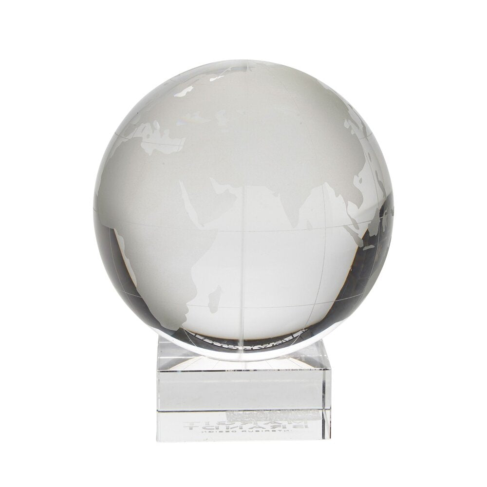 Krystal dekorations globus - klar